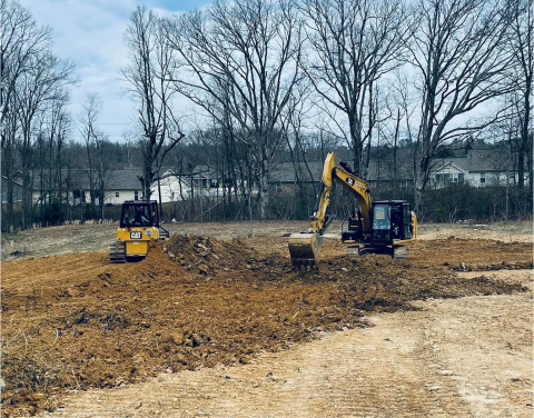 equipment doing general excavating work