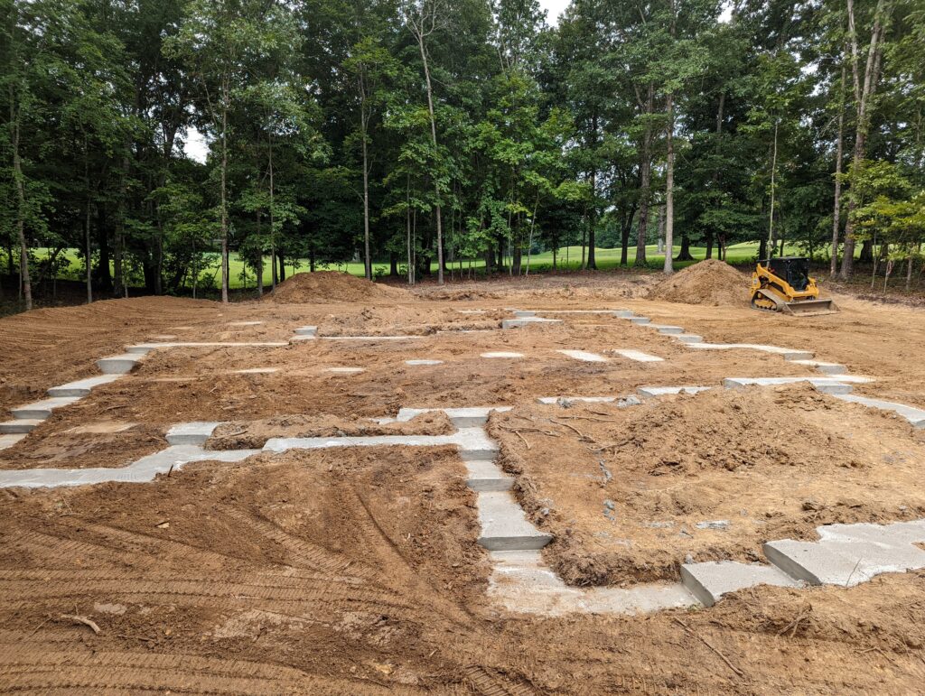 image of foorwea for a home being poured